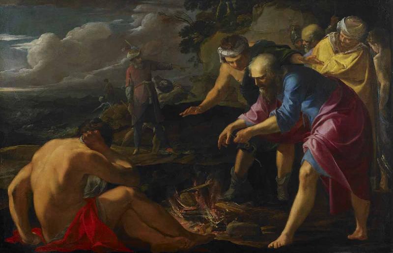 Laurent de la Hyre Saint Paul Shipwrecked on Malta oil painting picture